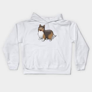 Dog - Shetland Sheepdog - Sable Kids Hoodie